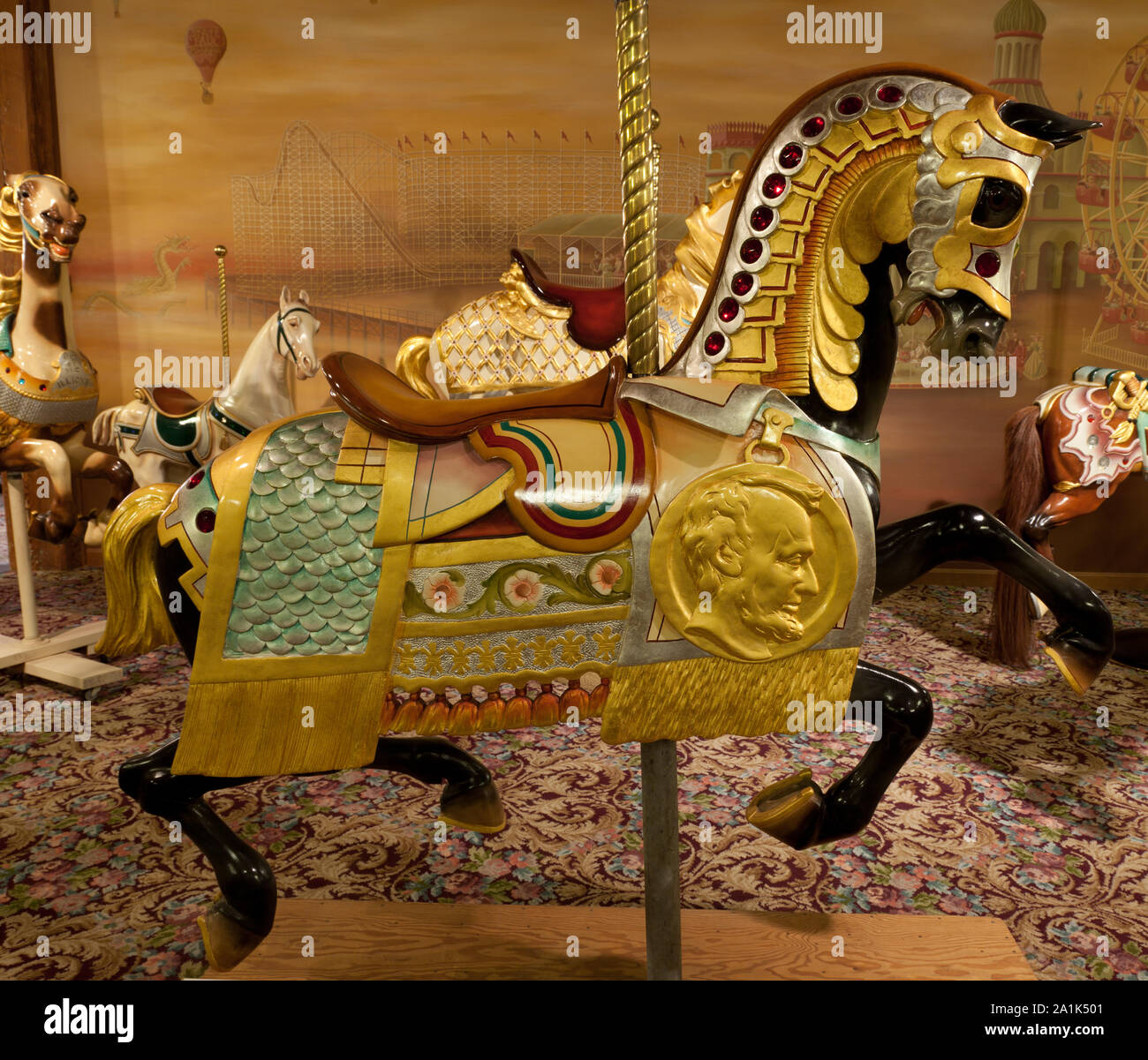 New England Carousel Museum, Bristol, Connecticut Stock Photo - Alamy