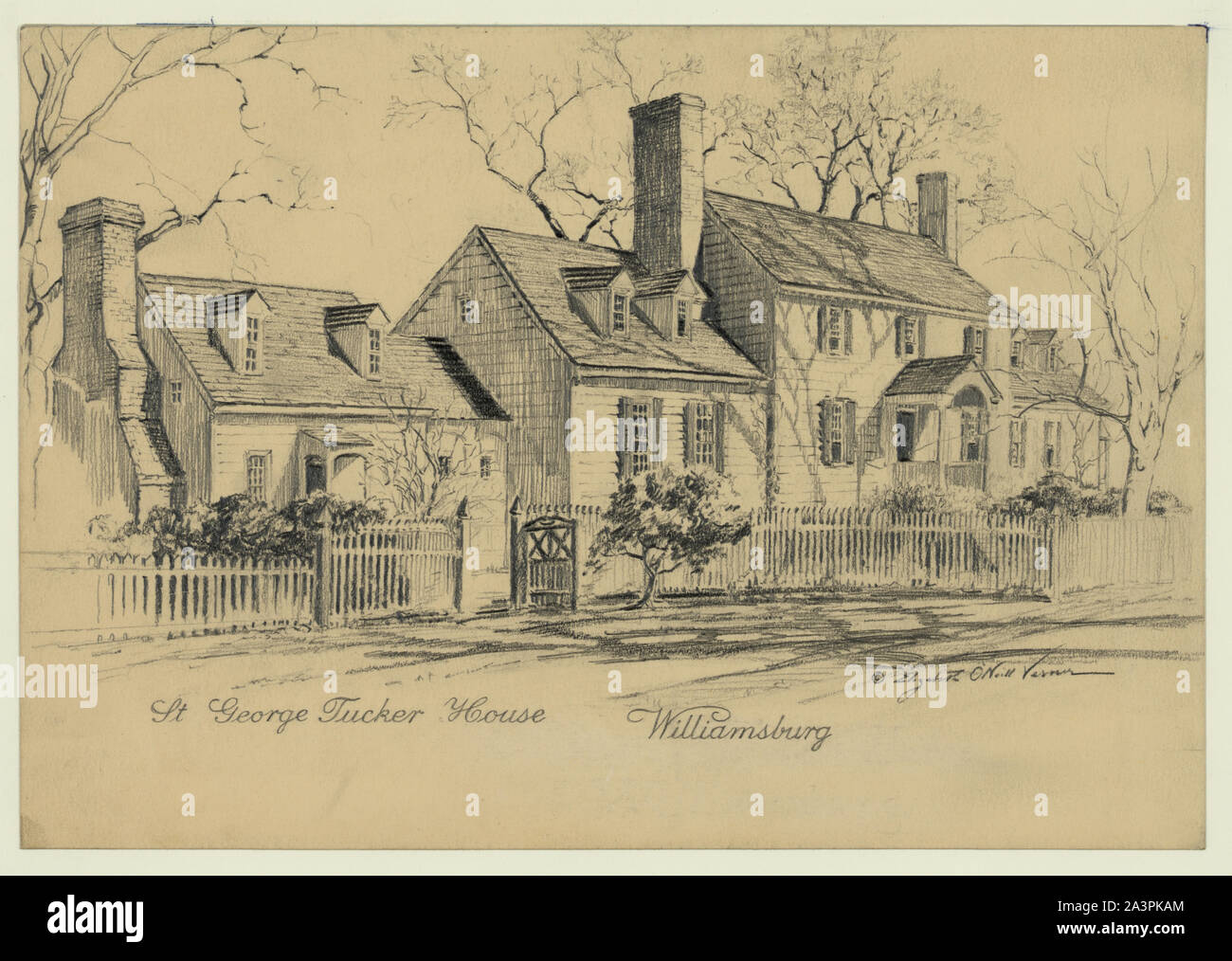 St. George Tucker House Williamsburg Stock Photo - Alamy