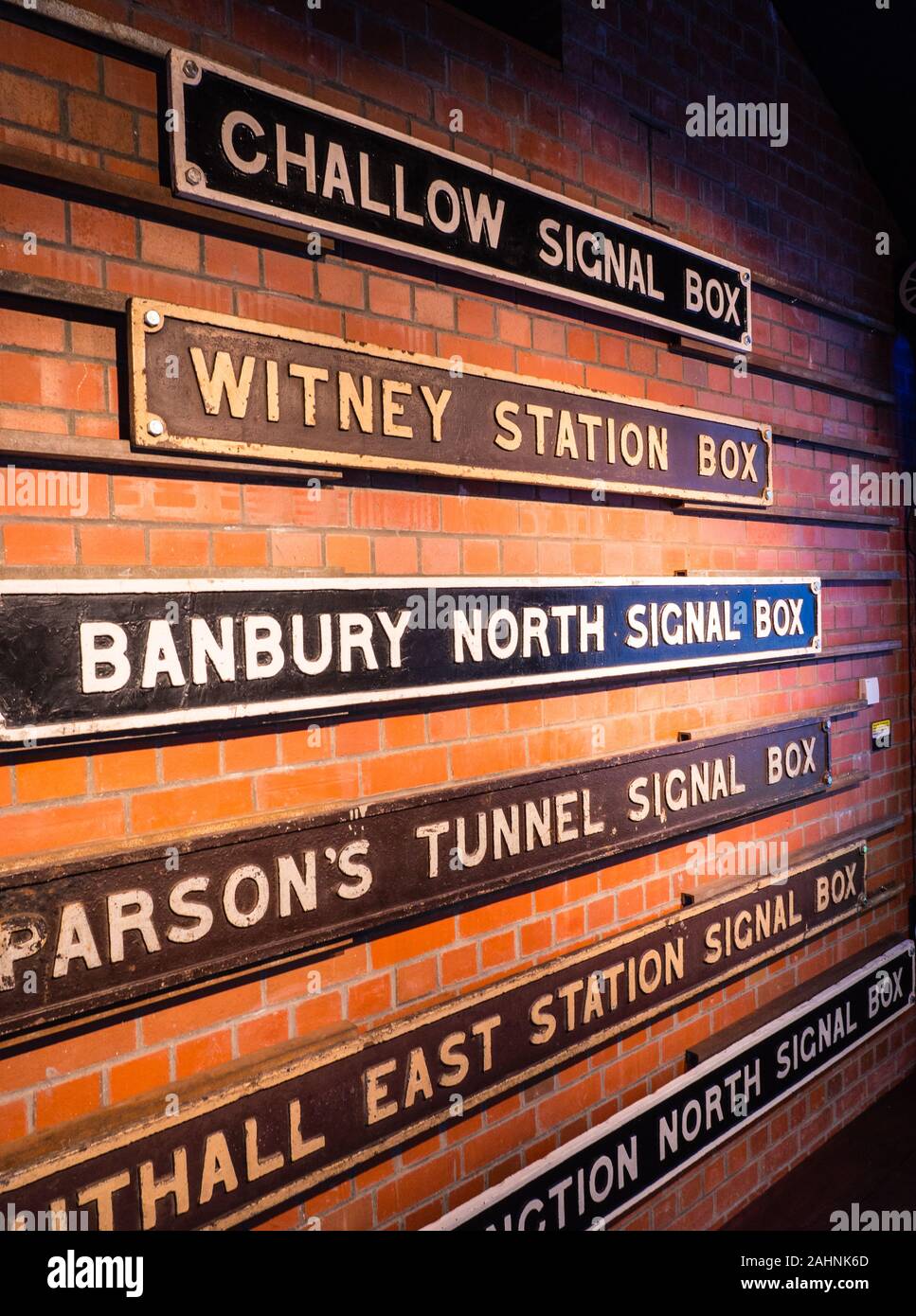 Historic Signal Box Signs, Didcot Railway Centre, Oxfordshire, England ...