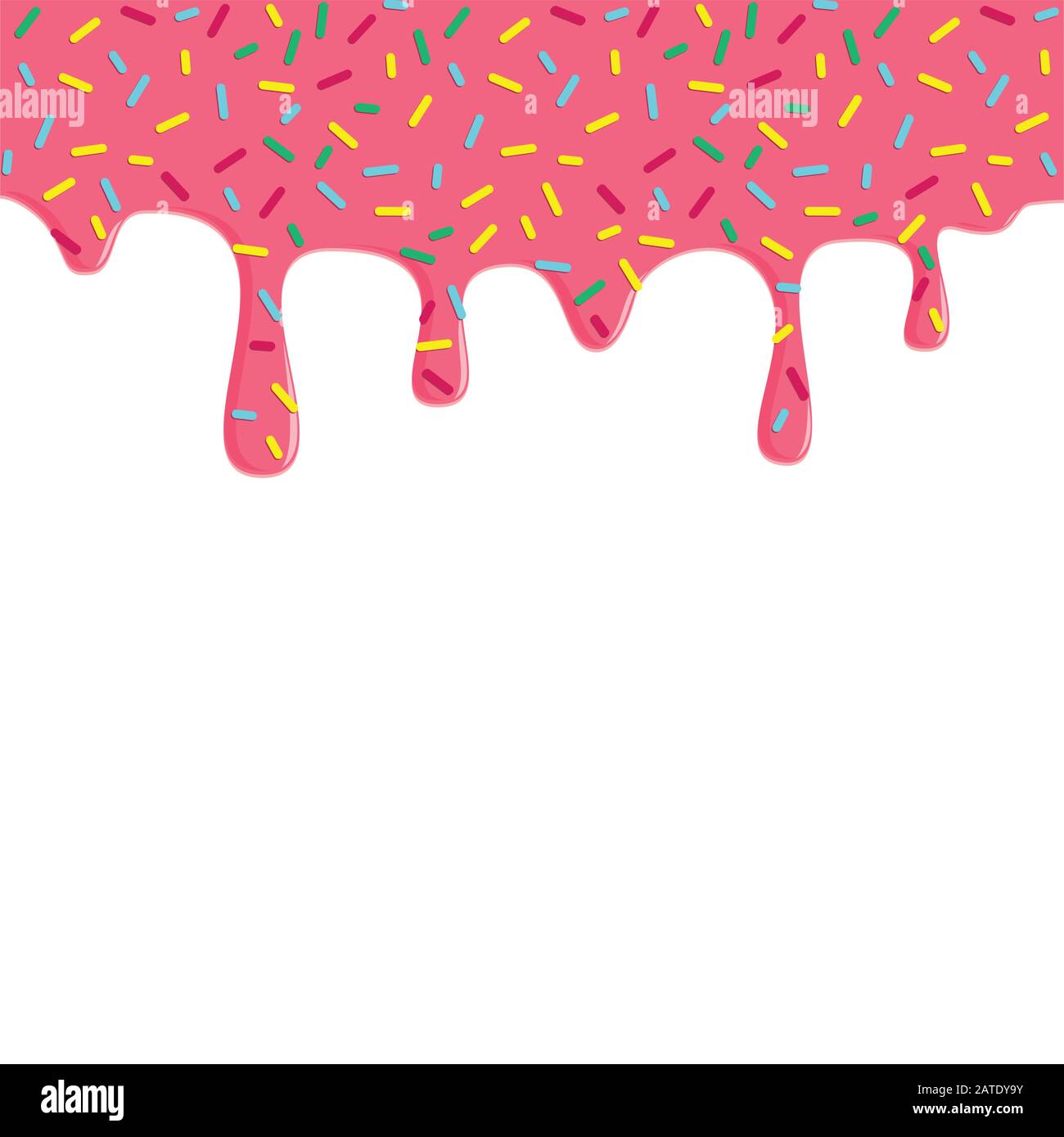 Dripping Donut Glaze Background Pink Liquid Sweet Flow Tasty Dessert Topping With Colorful 4018