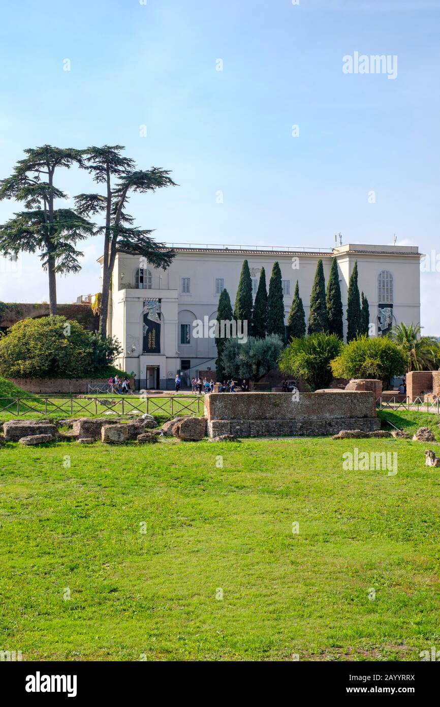 Palatine Hill, Museo Palatino, Palatine Museum exterior view, Rome ...