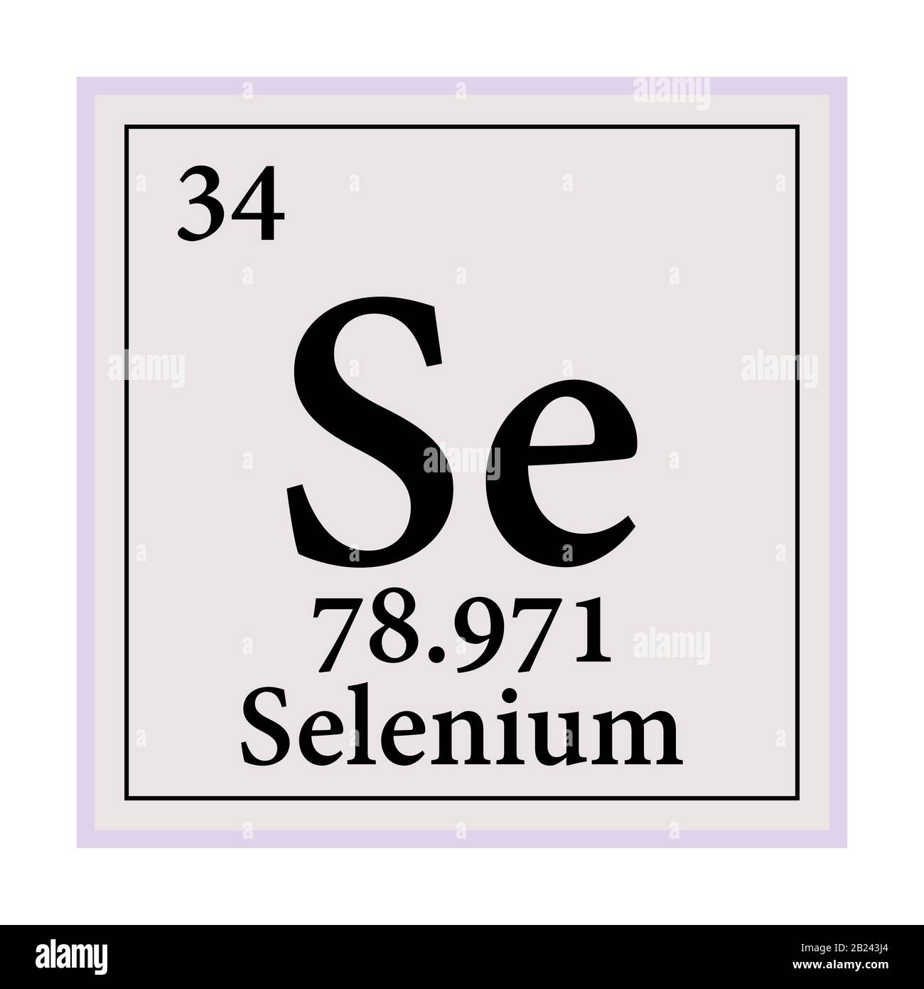 Selenium Periodic Table Of The Elements Vector Illustration Eps 10