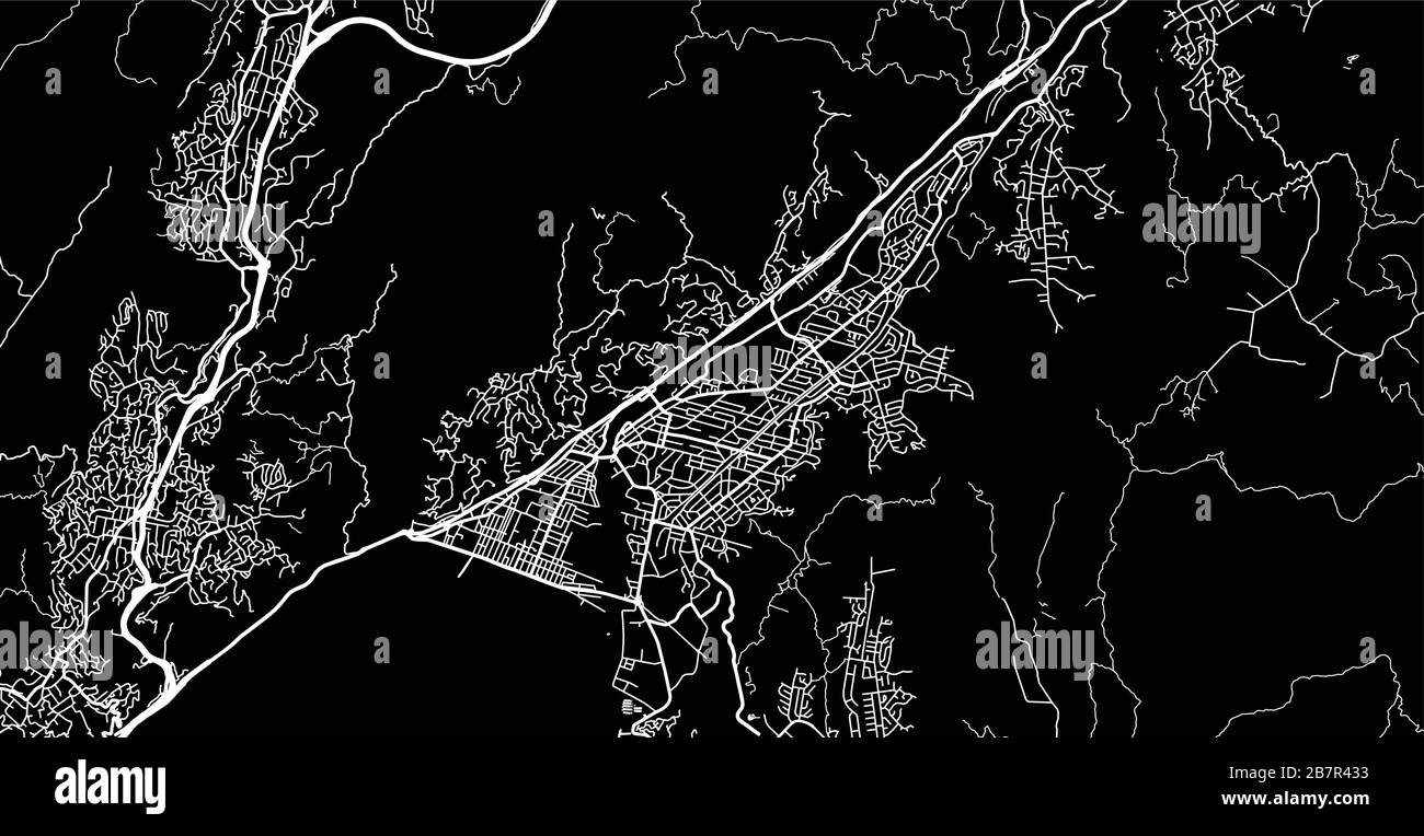 Urban vector city map of Lower Hutt, New Zealand Stock Vector Image ...