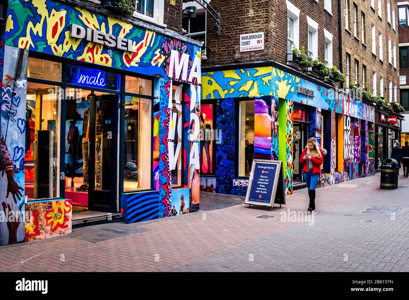 shopping in Carnaby Street , london Stock Photo Alamy