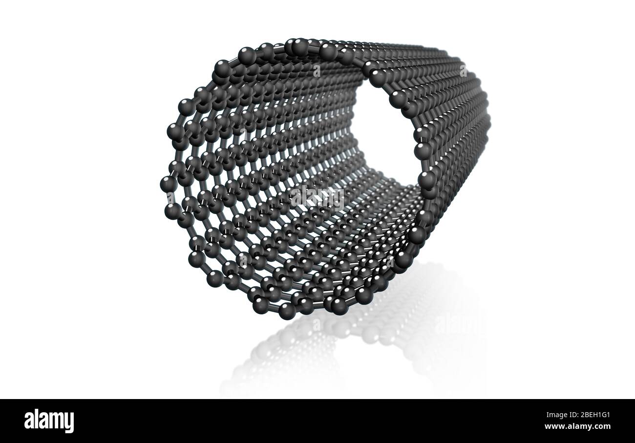 Carbon Nanotube Molecular Model Stock Photo Alamy