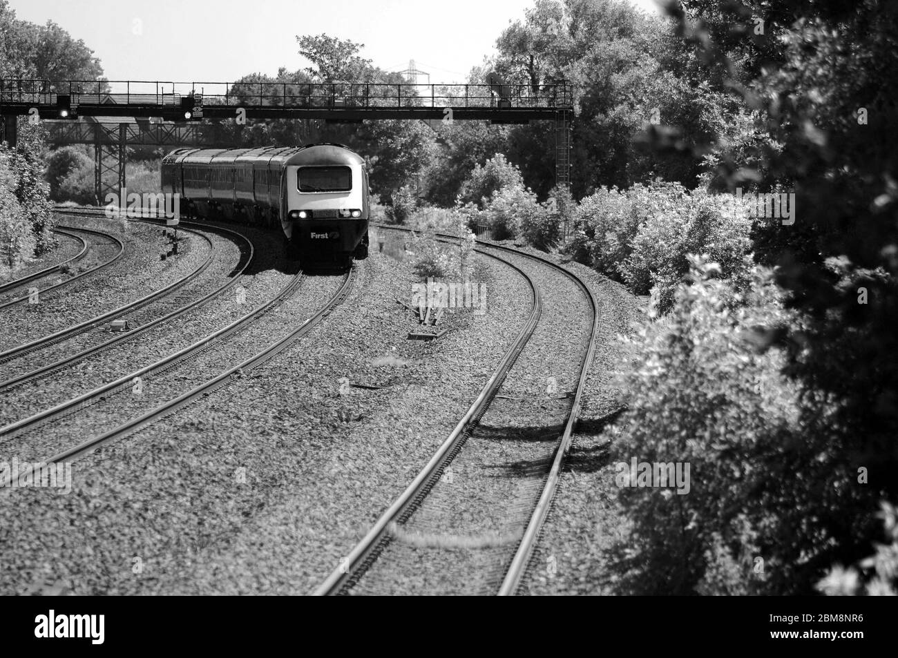 Unidentified H.S.T. heading west at Magor Stock Photo - Alamy