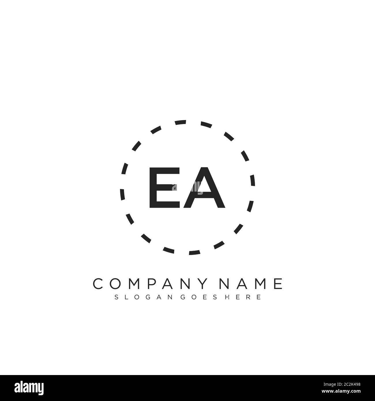 Initial letter EA beauty handwriting logo vector Stock Vector Image ...