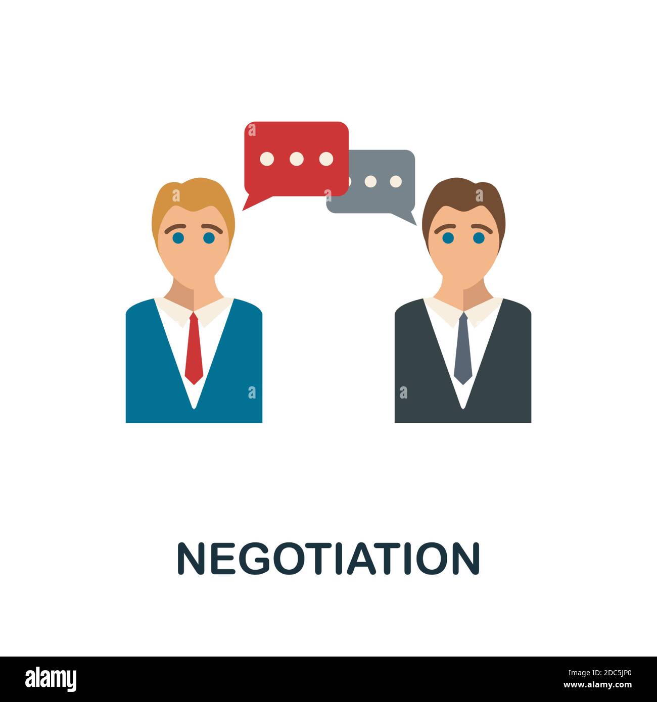 Negotiation Icon Simple Element From Human Resources Collection Creative Negotiation Icon For 9017