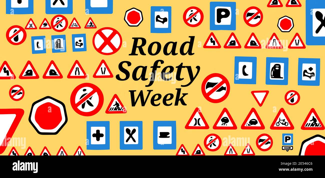 road safety week for traffic awareness Stock Photo Alamy