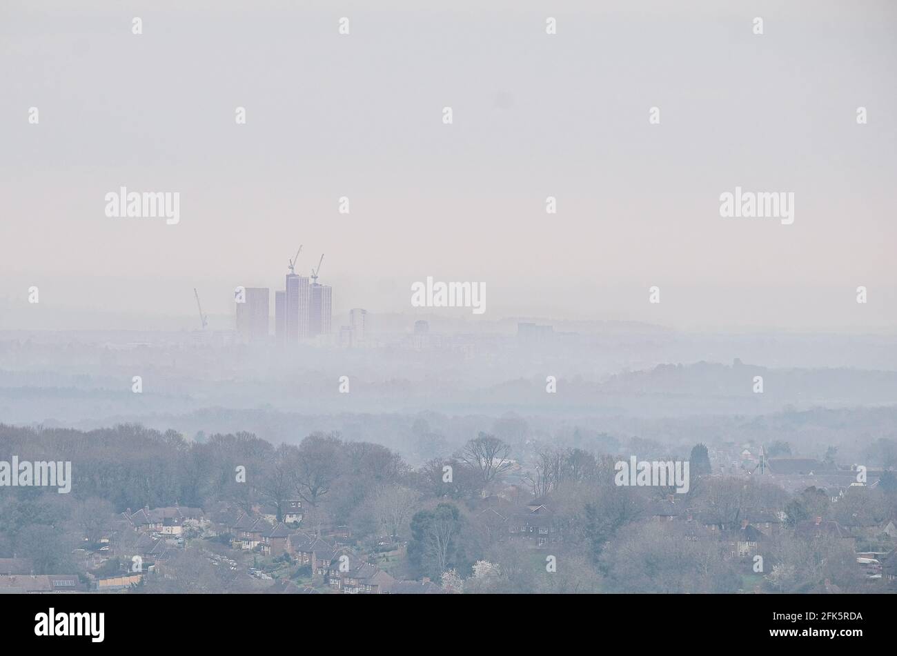 Woking towers view Stock Photo - Alamy