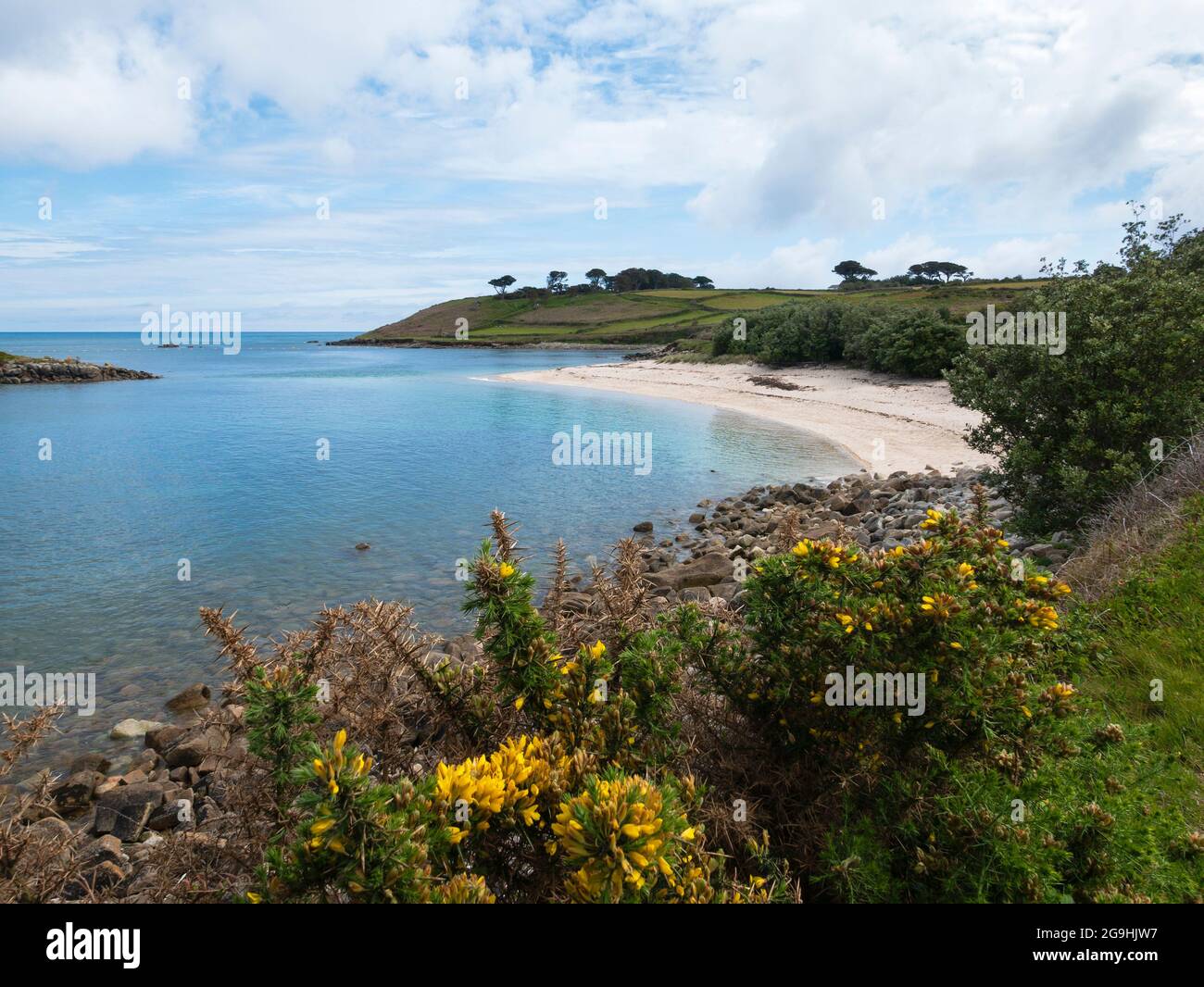 Pelistry Bay, St Mary's, Isles of Scilly, Cornwall, England, UK Stock ...