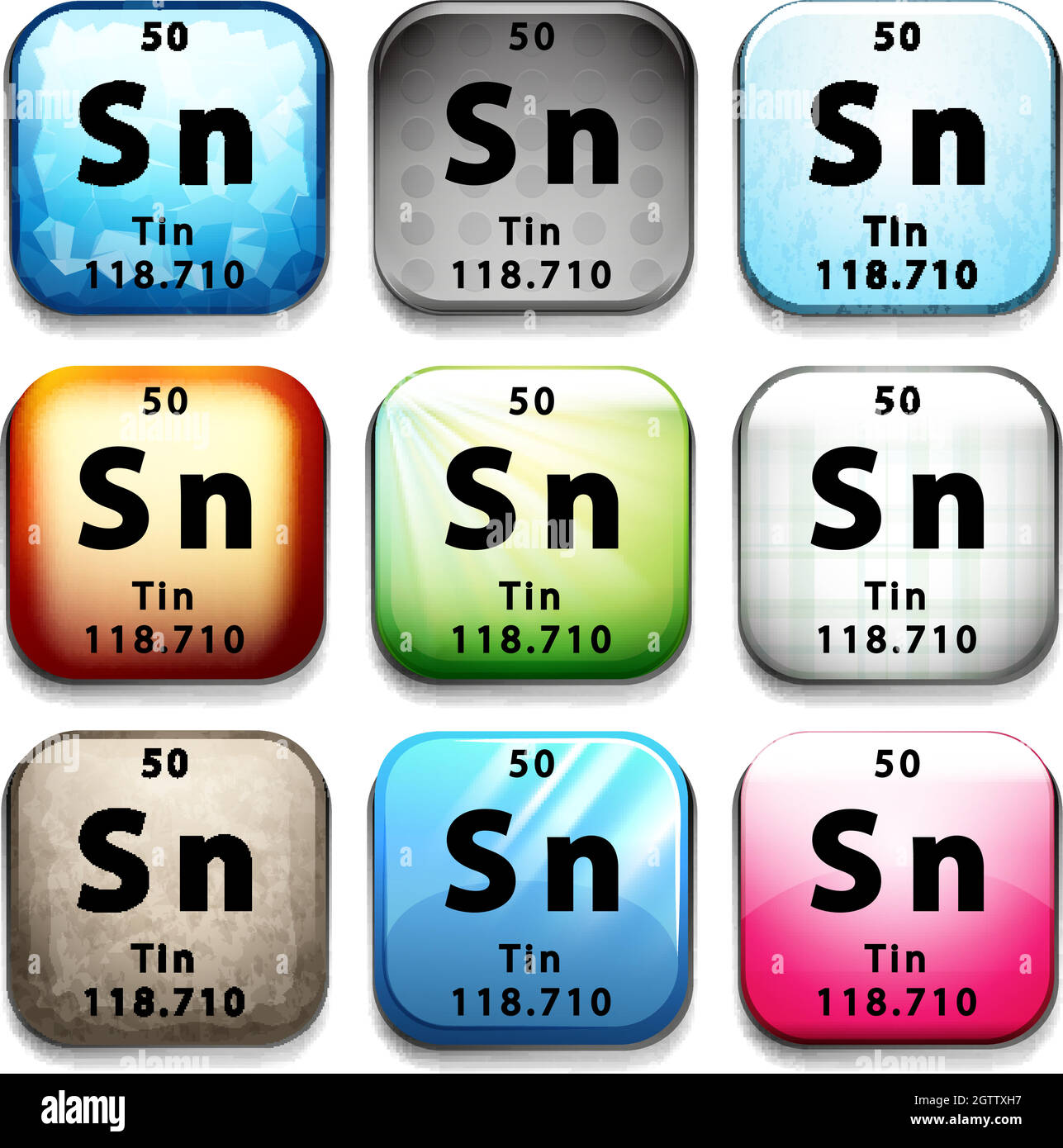 The Tin element Stock Vector Image & Art Alamy