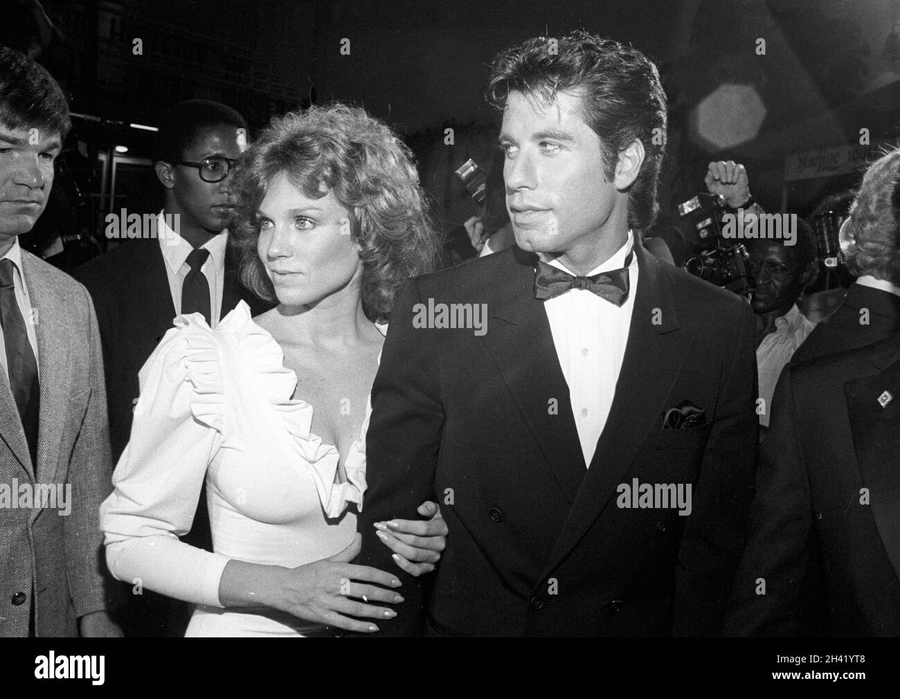 Marilu Henner and John Travolta at the premiere of Stayin' Alive on ...