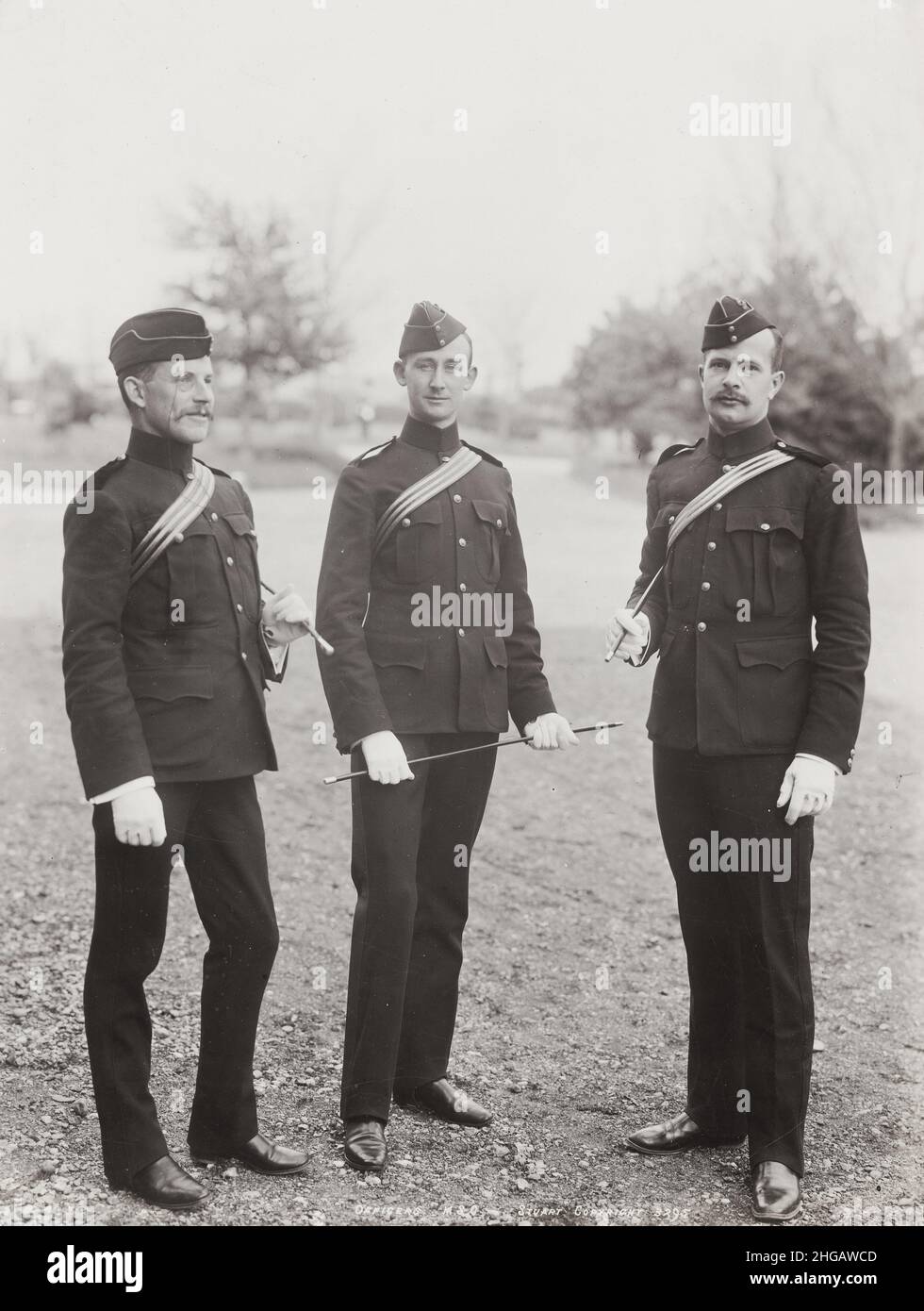Vintage late 19th century photograph: 1890's British Army Regiment ...