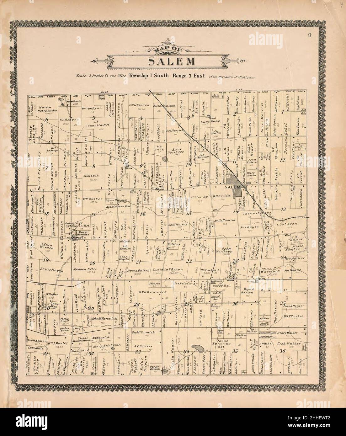 Standard Atlas Of Washtenaw County Michigan Including A Plat Book Of The Villages Cities And 1192