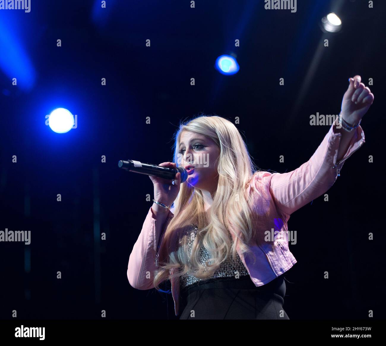 Meghan Trainor performs on stage at Cumulus Media's Ultimate Tailgate ...