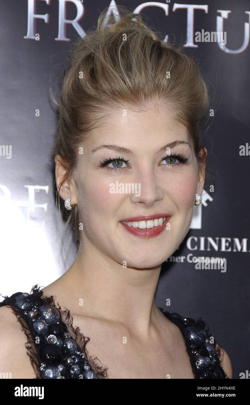 Rosamund Pike attends the Fracture LA Film Premiere held at the Mann ...