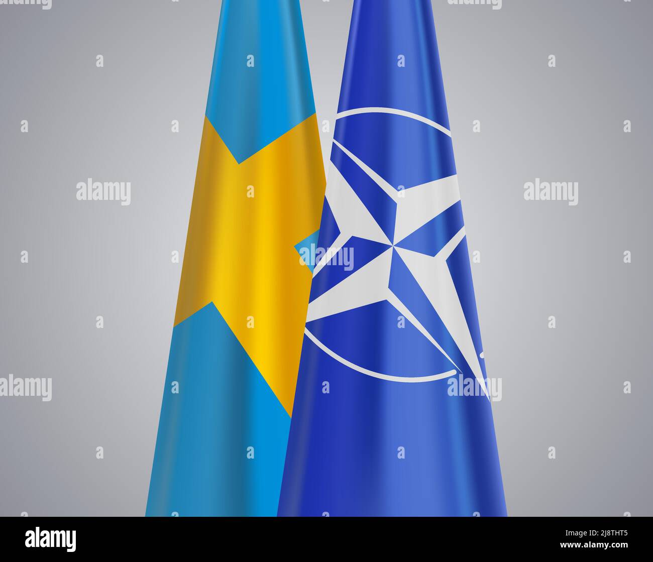 Sweddish And Nato Flags Conceptual Illustration Stock Vector Image And Art Alamy 6247