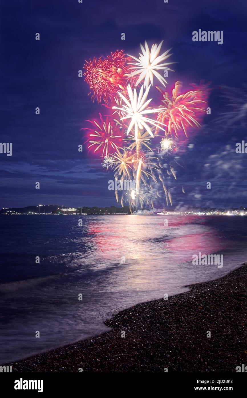 Weymouth Jubilee fireworks Stock Photo Alamy