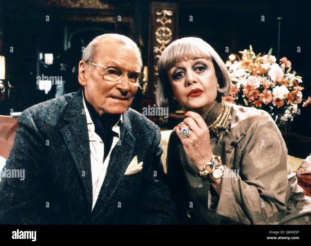 LAURENCE OLIVIER, ANGELA LANSBURY, A TALENT FOR MURDER, 1984 Stock ...