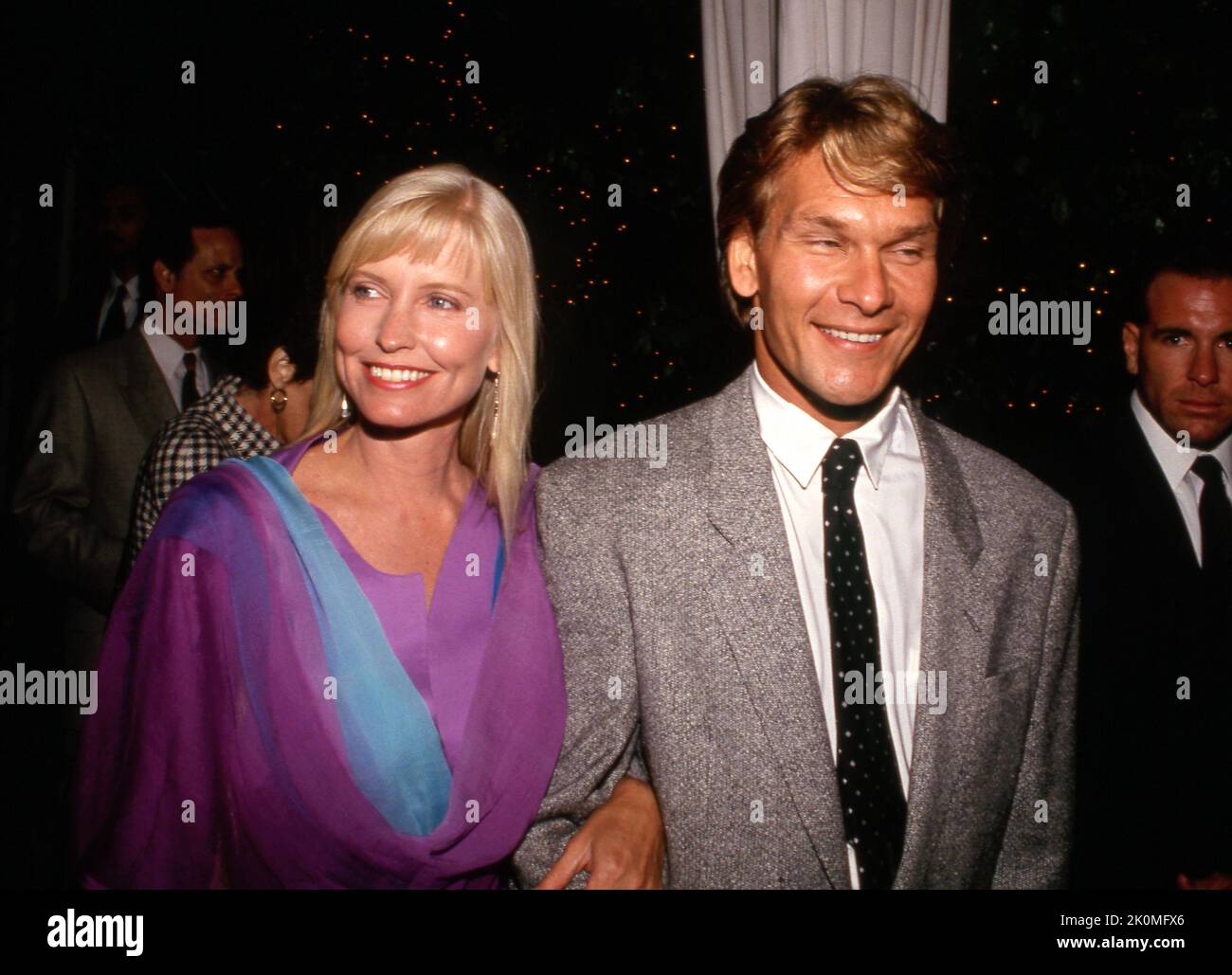 Patrick Swayze And Wife Lisa Niemi At The Premiere Of Robin Hood On June 10 1991 At Mann 
