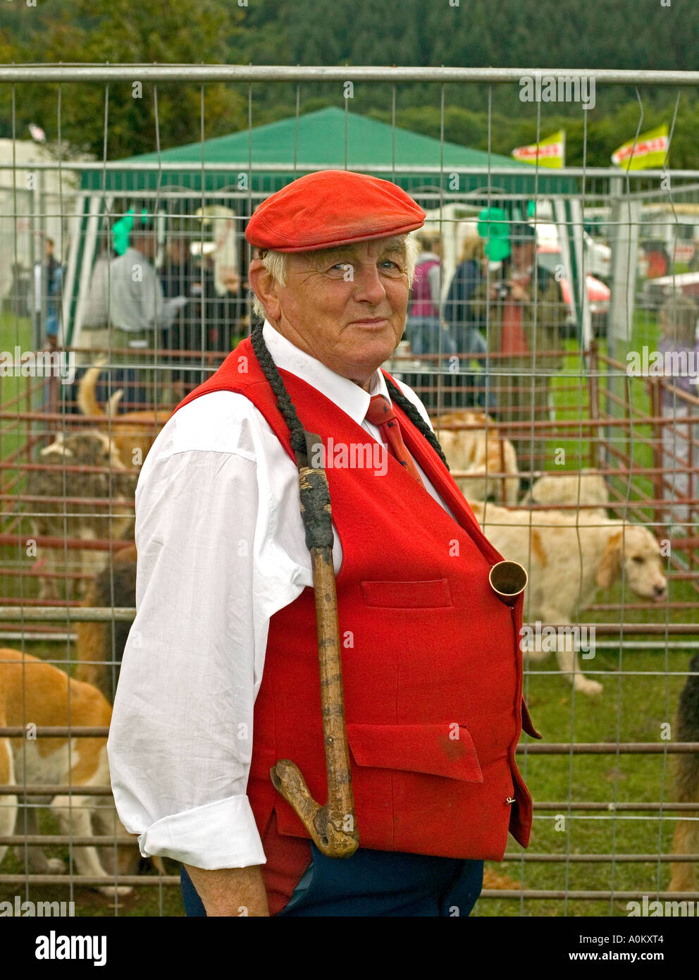 Huntsman, Master of mink hounds at mid wales show Stock Photo - Alamy