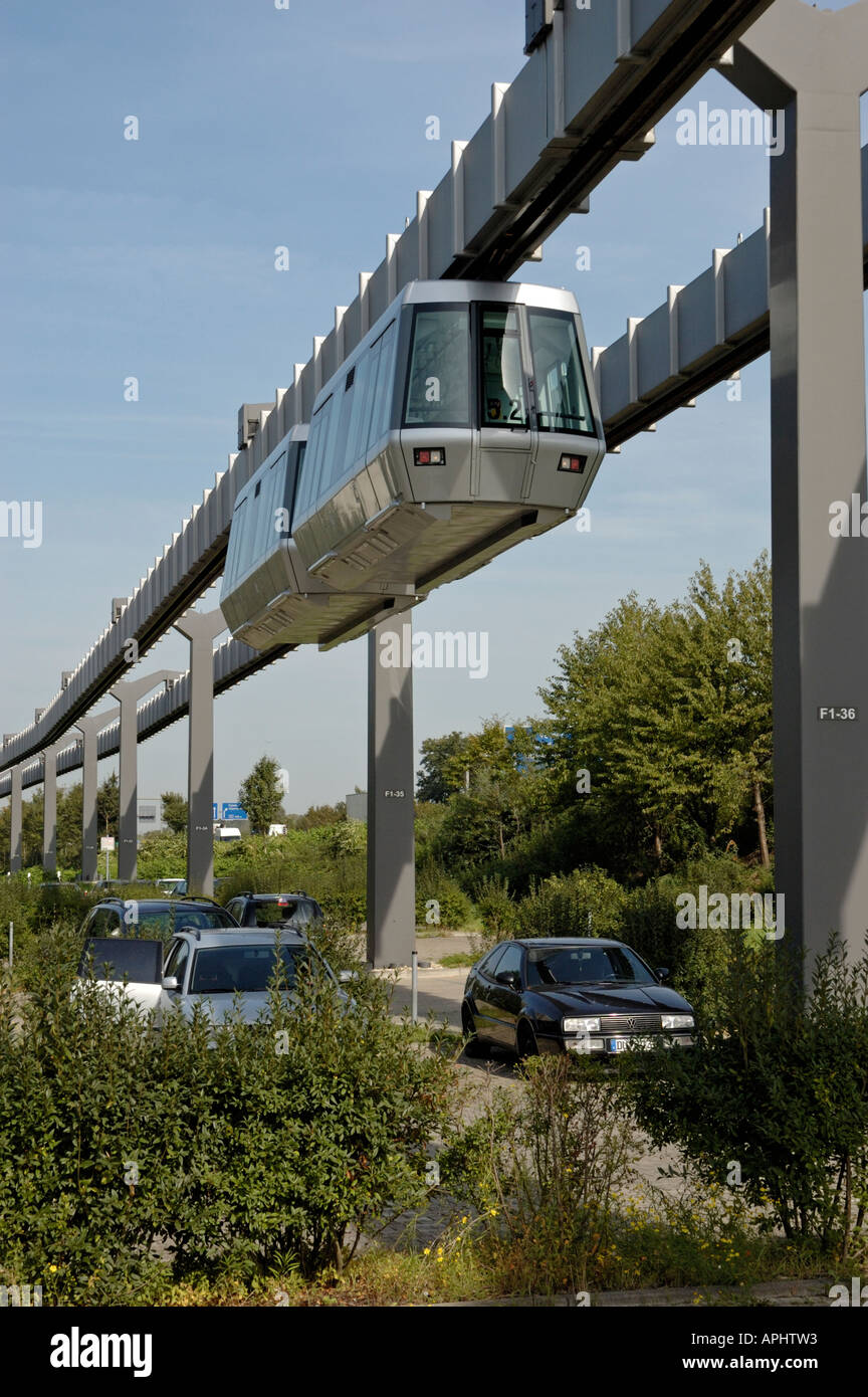 Skytrain Duesseldorf International Airport Germany Stock Photo Alamy