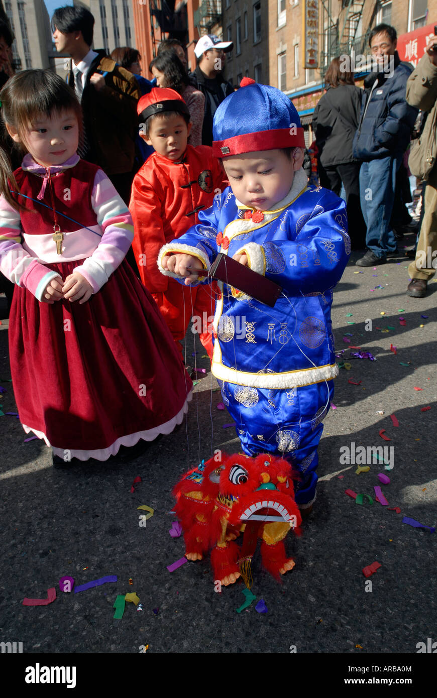 Chinese New Year in New York City Chinatown Stock Photo Alamy