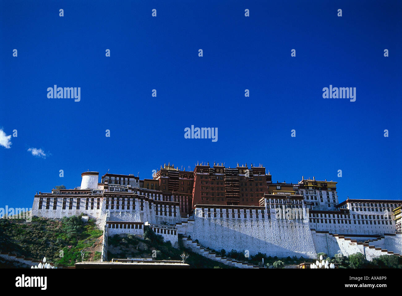 Potala, ehem. Sitz Dalai Lama, Lhasa Tibet Stock Photo - Alamy