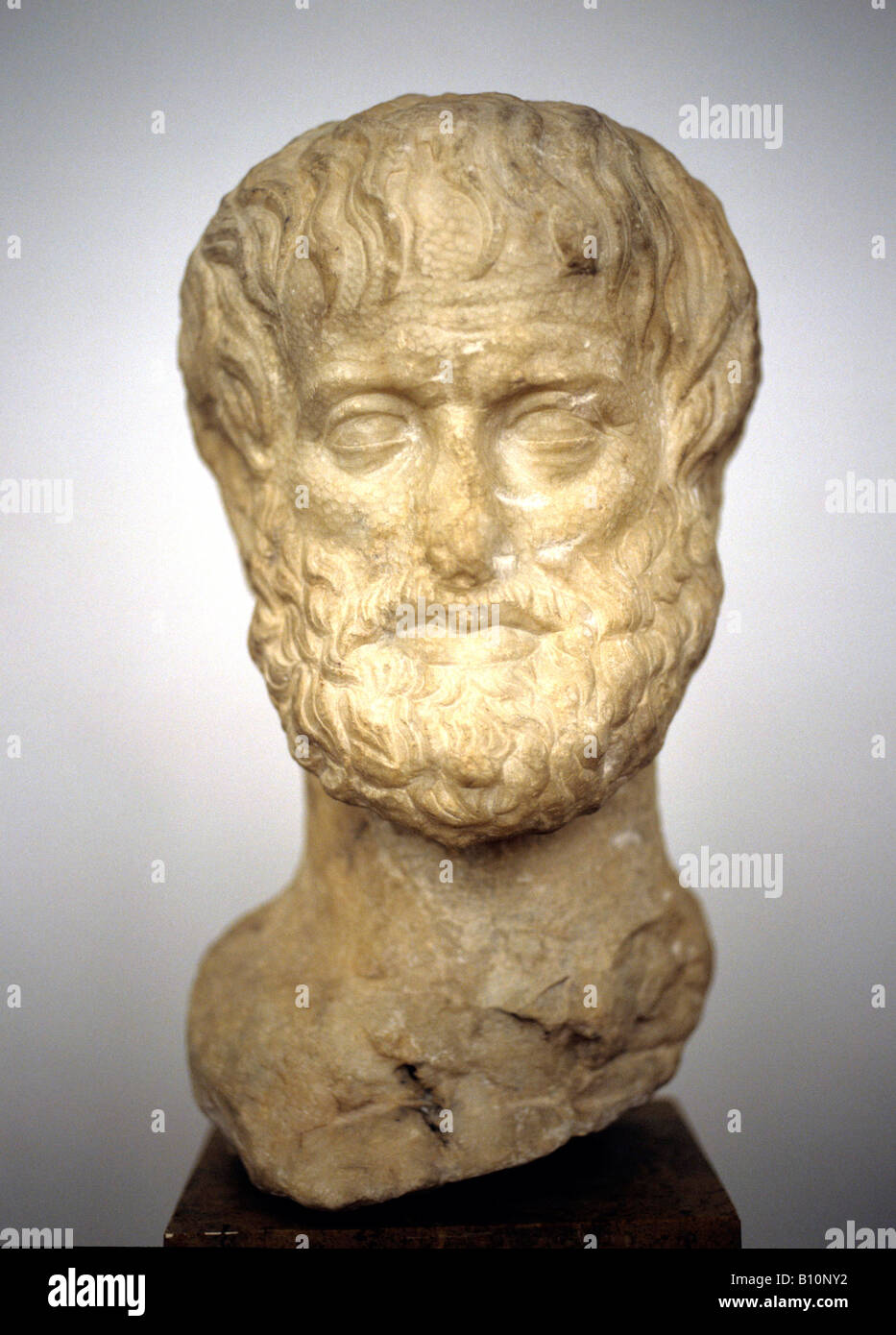 Aristotle Head Greek Phiosopher Stock Photo Alamy