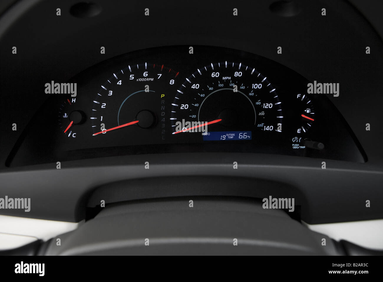 2009 Toyota Camry in Beige Speedometer/tachometer Stock Photo Alamy