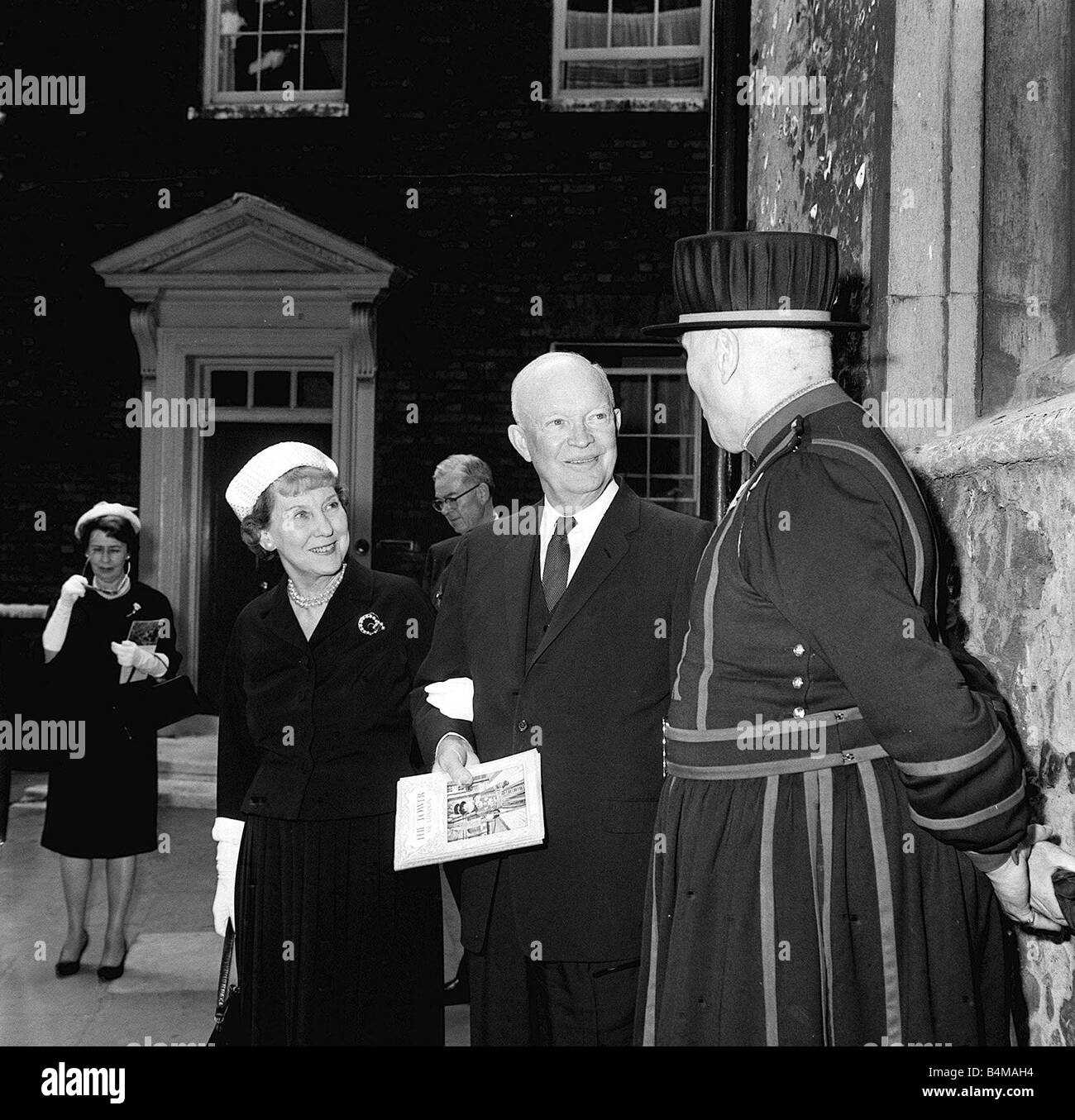 General Dwight Eisenhower US President with his wife Mamie Eisenhower ...