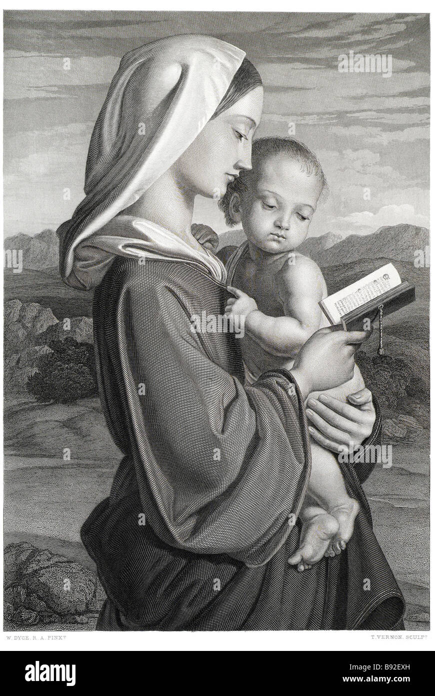 The Virgin Mother William Dyce Scottish artist Painter Stock Photo - Alamy