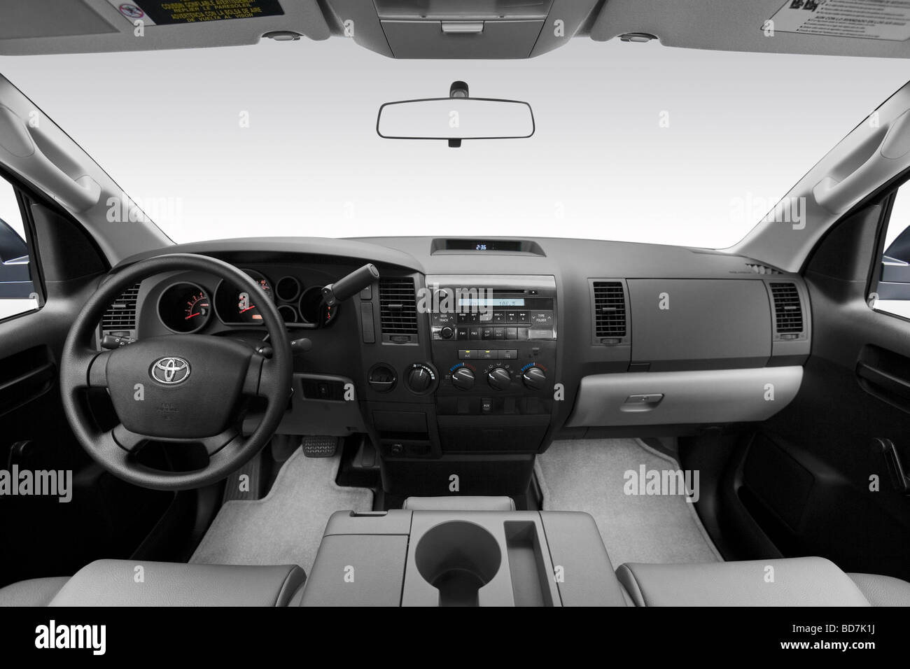 2010 Toyota Tundra in Silver - Dashboard, center console, gear shifter