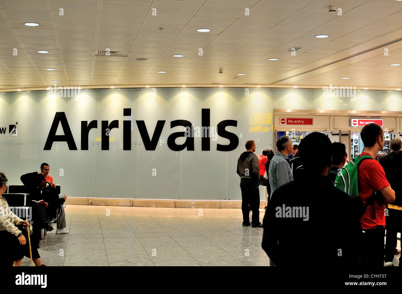 Arrivals Hall At Terminal Three Heathrow Airport London CYH737 