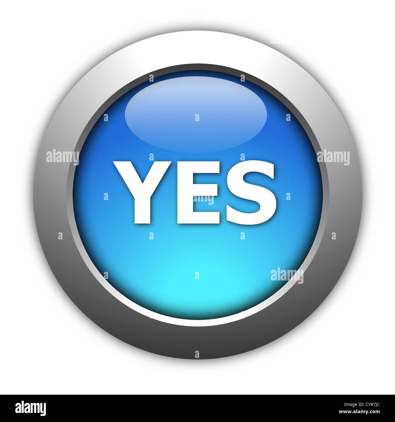 illustration of yes and no button for internet website Stock Photo - Alamy