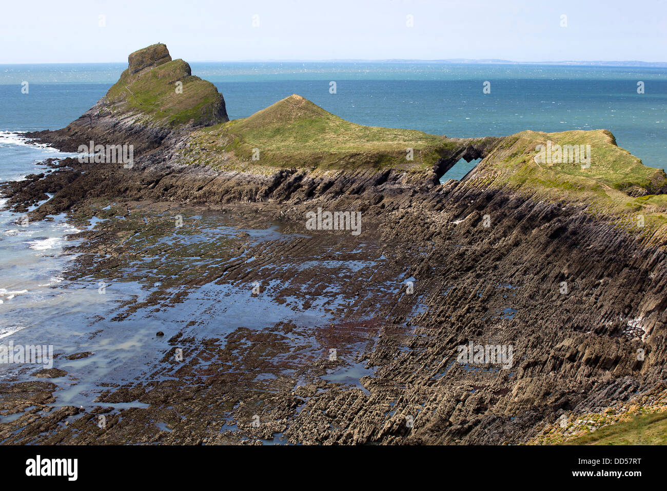 The Worms Head Gower Peninsula Wales Stock Photo Alamy