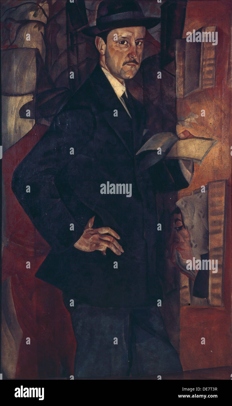 Portrait of the artist Mstislav Dobuzhinsky (1875-1957), 1917. Artist ...