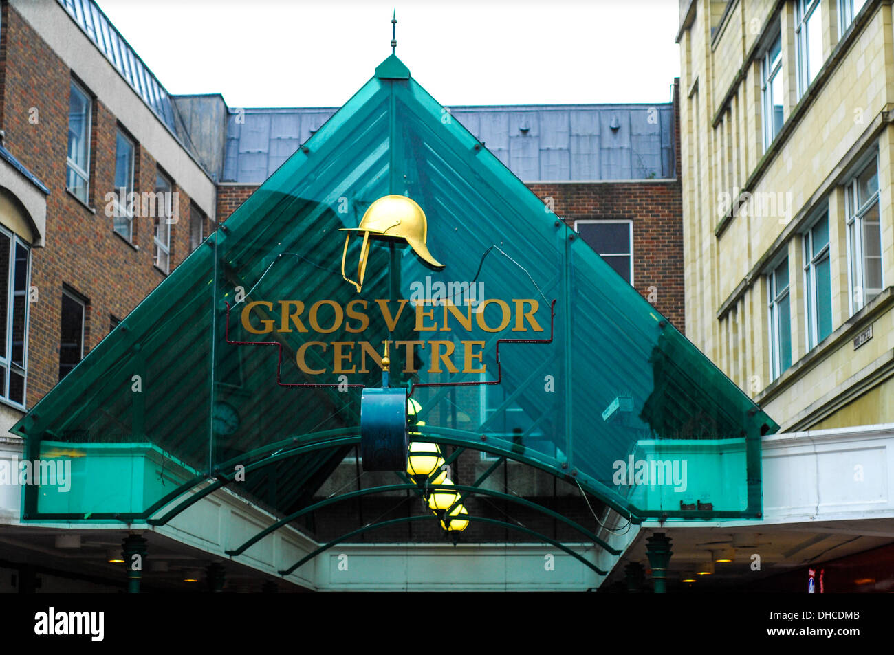 Grosvenor Centre Sign Northampton Stock Photo Alamy