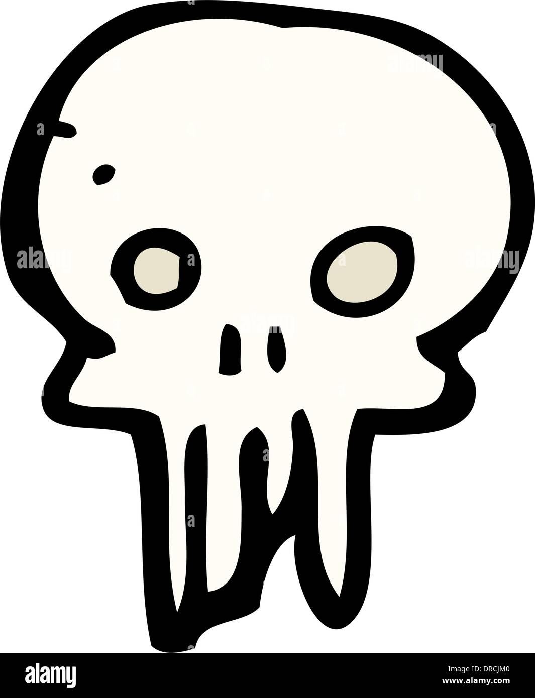 cartoon spooky skull symbol Stock Vector Image & Art - Alamy