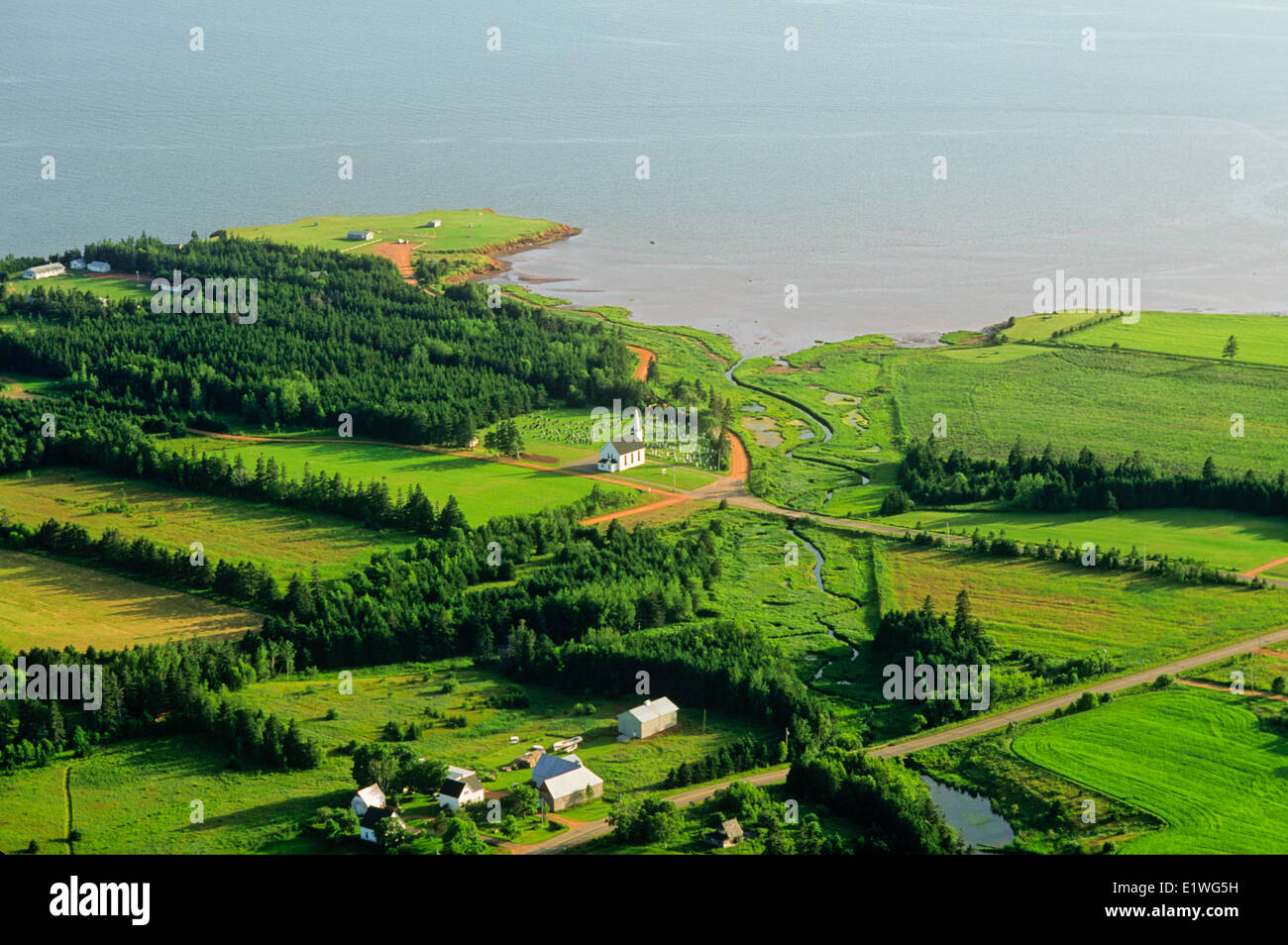 Aerial of Canoe Cove, Prince Edward Island, Canada Stock Photo Alamy