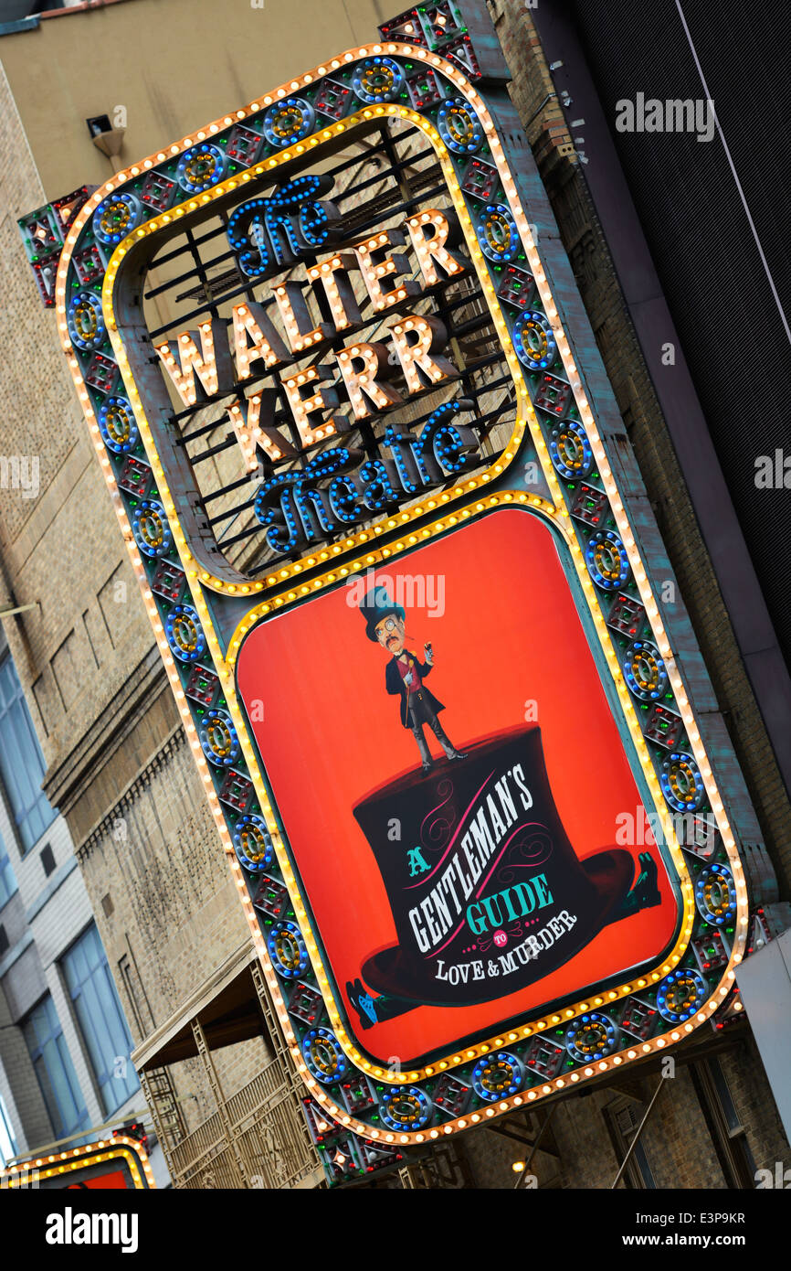 Walter Kerr Theatre, Broadway New York Stock Photo - Alamy