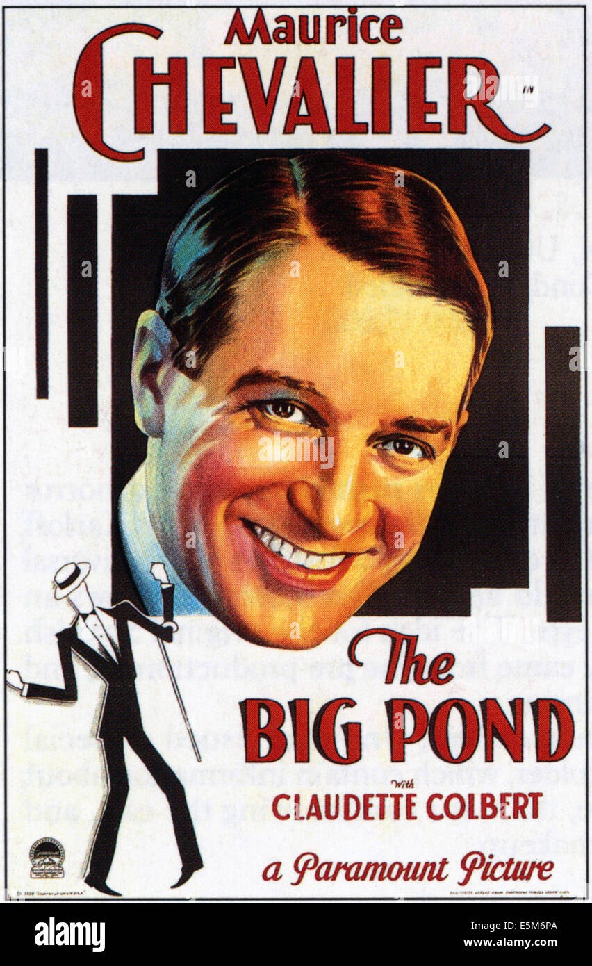 THE BIG POND, Maurice Chevalier, 1930 Stock Photo - Alamy