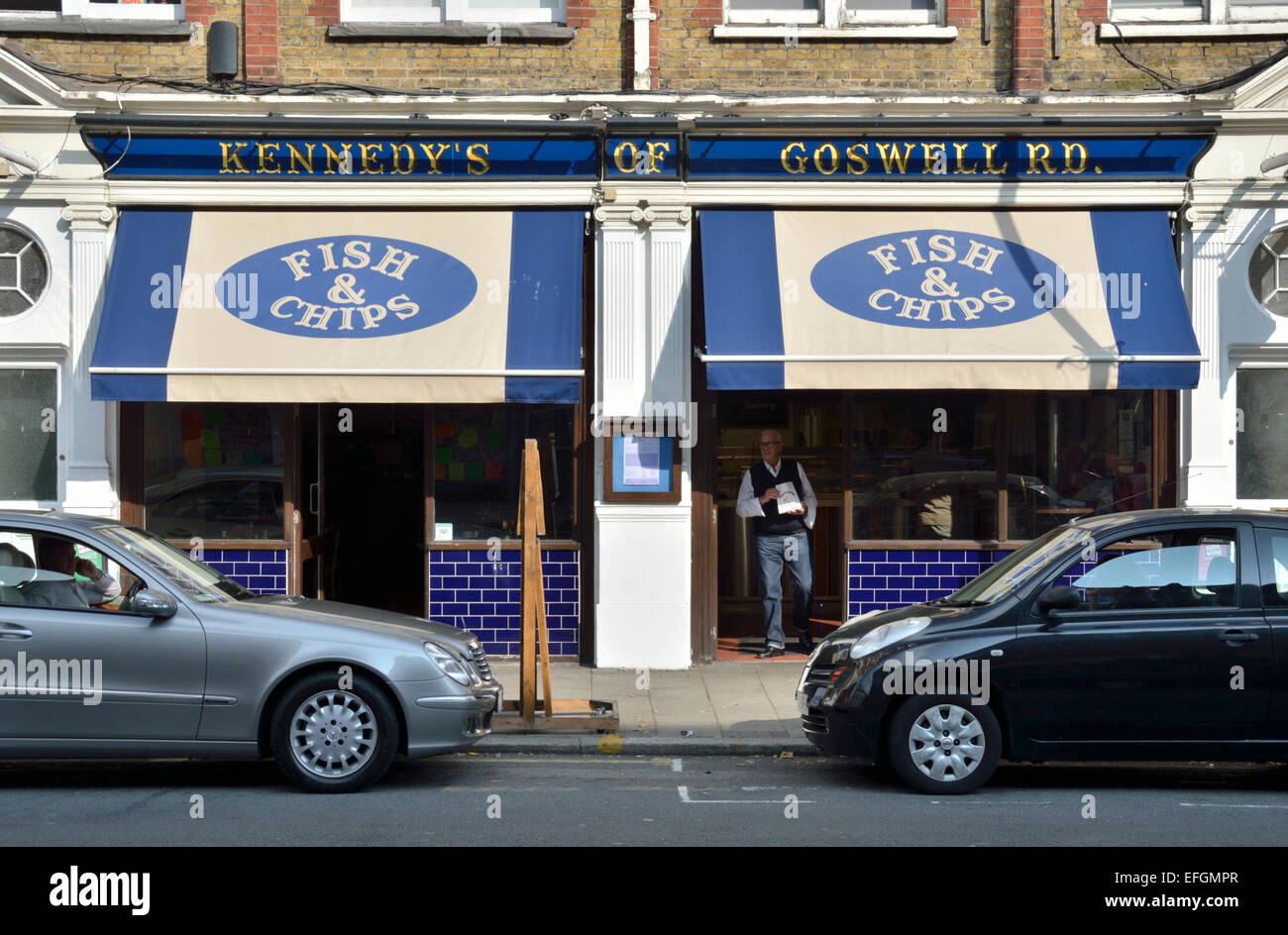 Kennedy’s of Goswell Road Fish and Chip Shop, Clerkenwell, London, UK