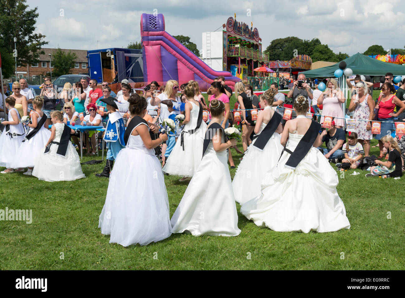 Carnival Royalty arena with the Carnival Queens Chesterfield Derbyshire