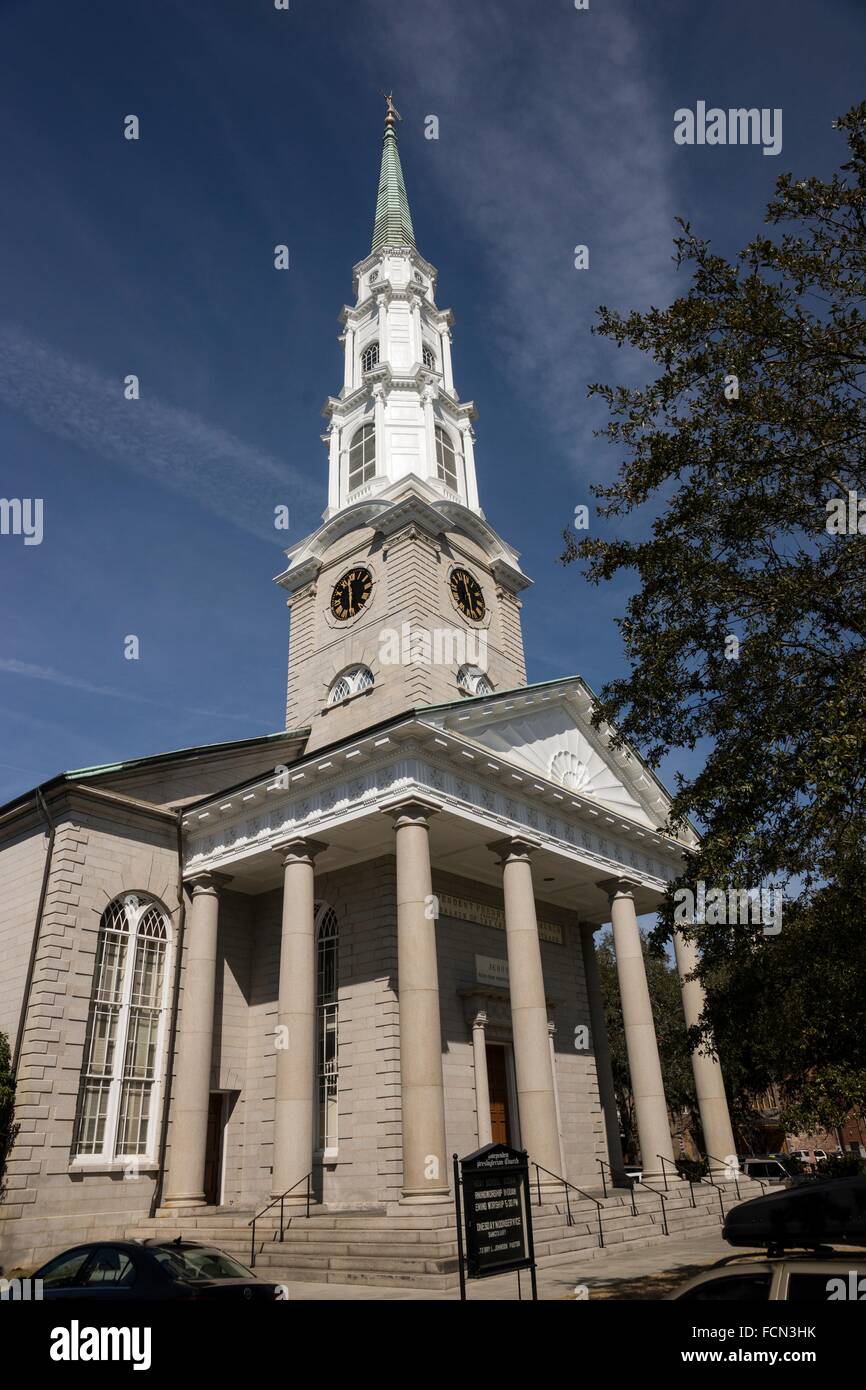 Independent Presbyterian Church, Savannah, Georgia, USA Stock Photo - Alamy