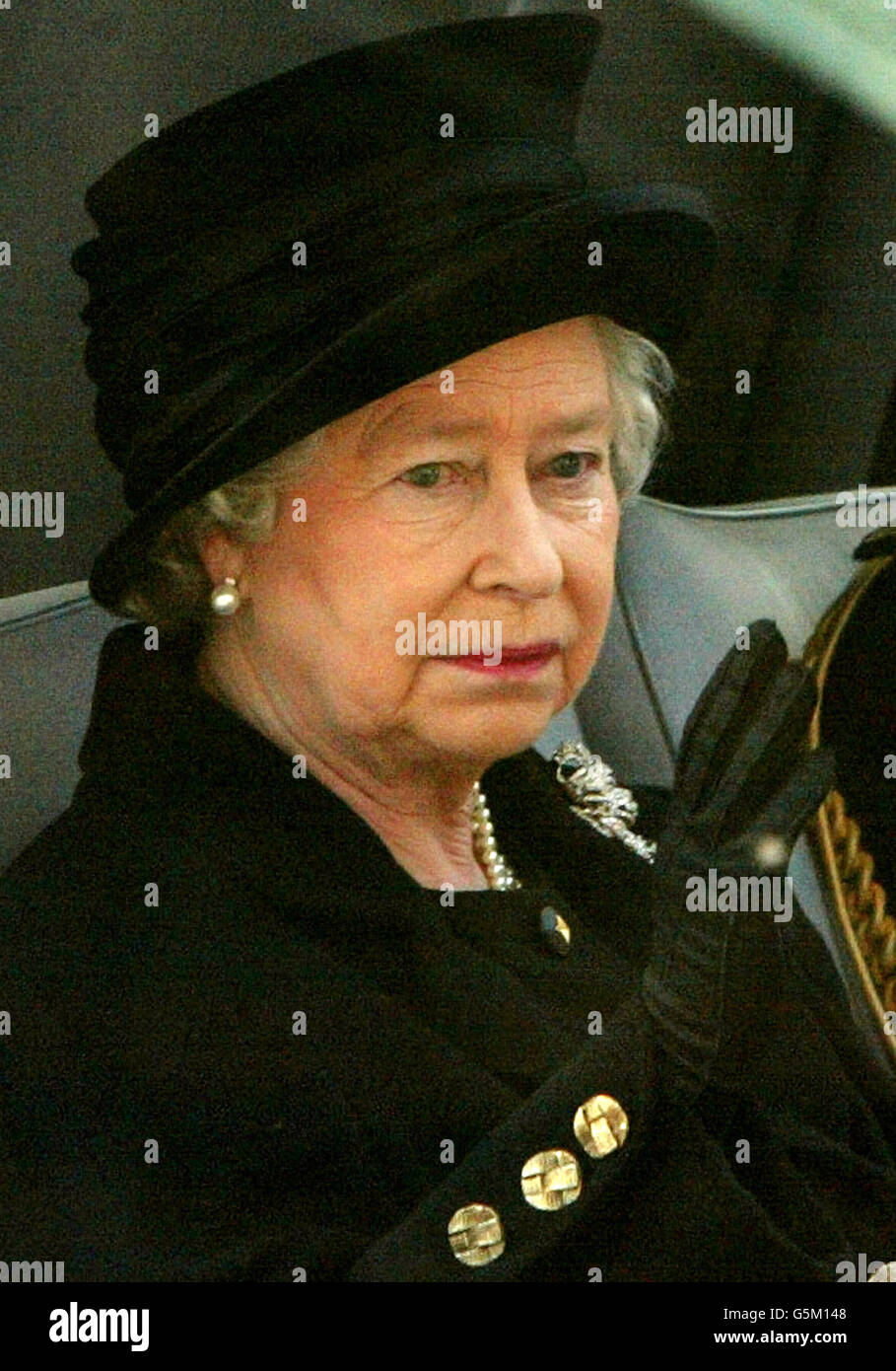 Britains Queen Elizabeth Ii Waves From Her Car As She Is Driven Back To Buckingham Palace After 