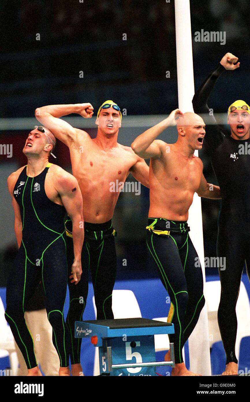 Sydney 2000 Olympics Swimming Men's 4x100m Freestyle Relay Final