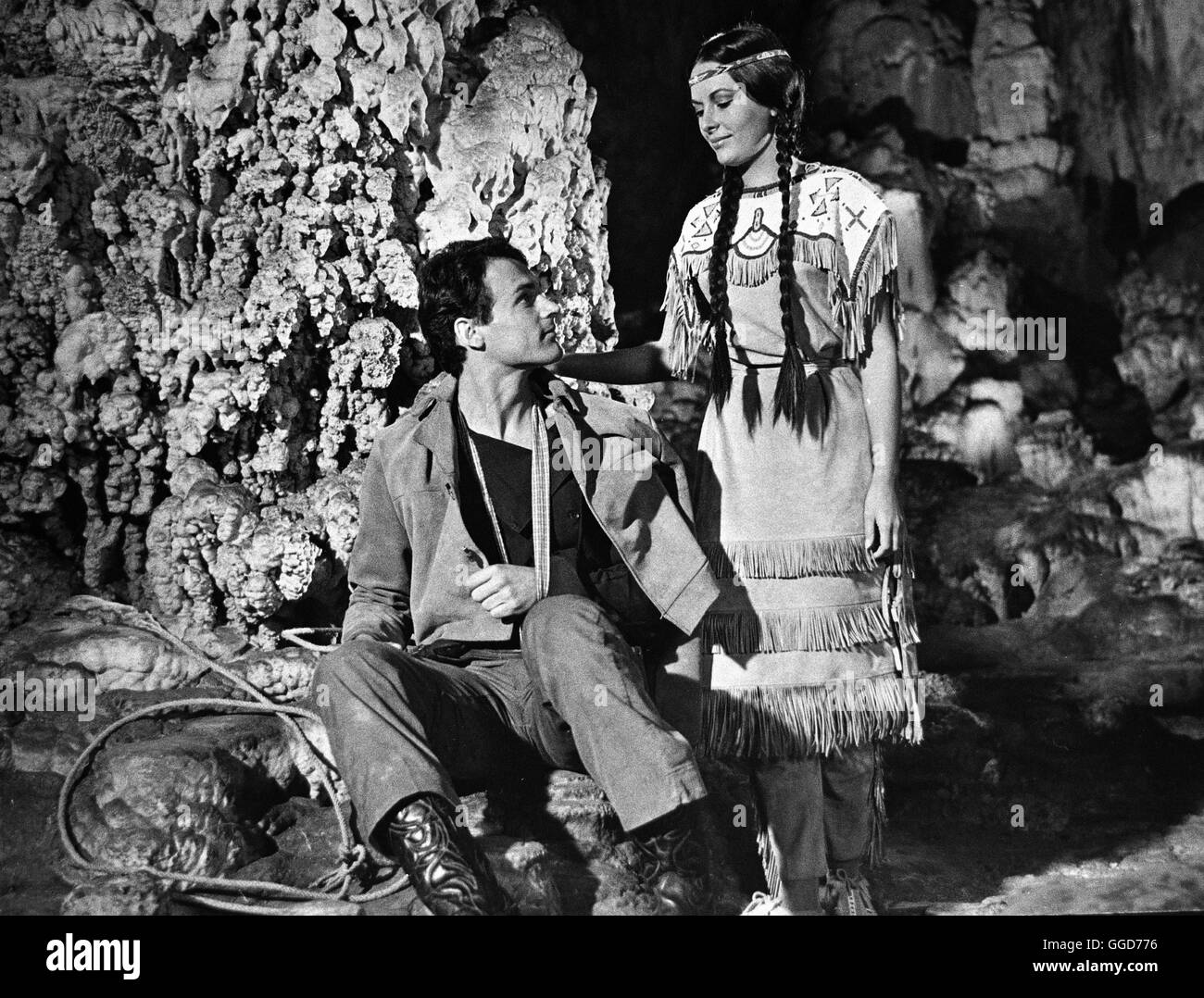 Winnetou Ii Brdjugoslawien 1964 Harald Reinl Szene Mit Terence Hill Lt Robert Merril Und 