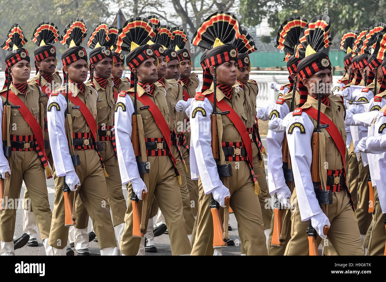 Indian army practice their parade during republic day Stock Photo - Alamy